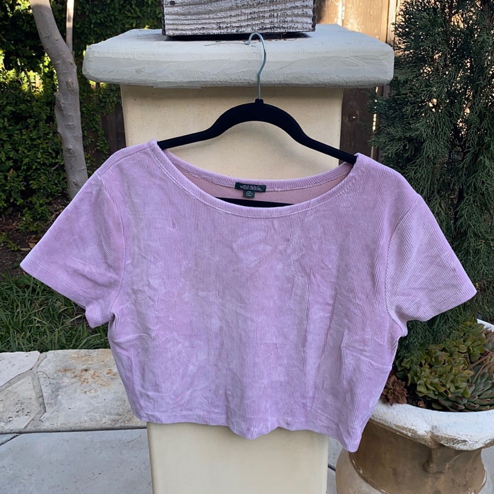 Pink Velvet Crop Top
